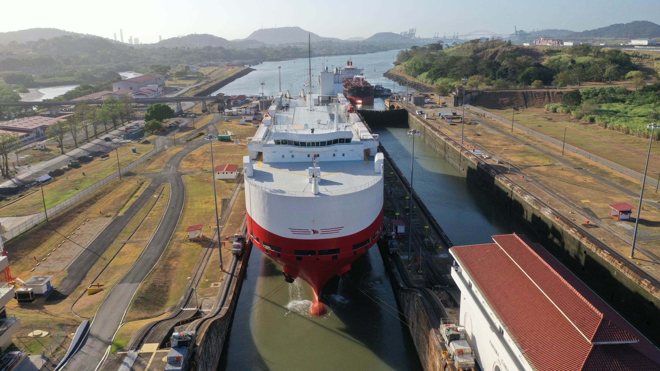 Ship at harbour
