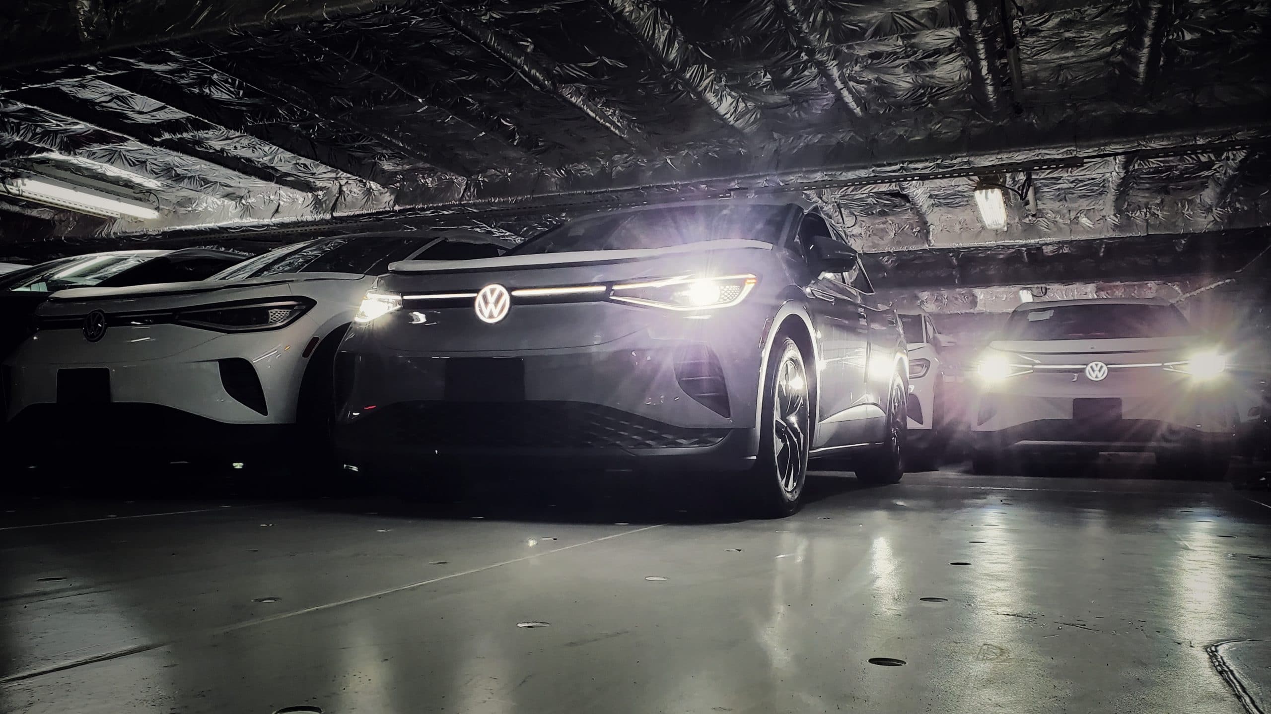 Cars in dim light setting